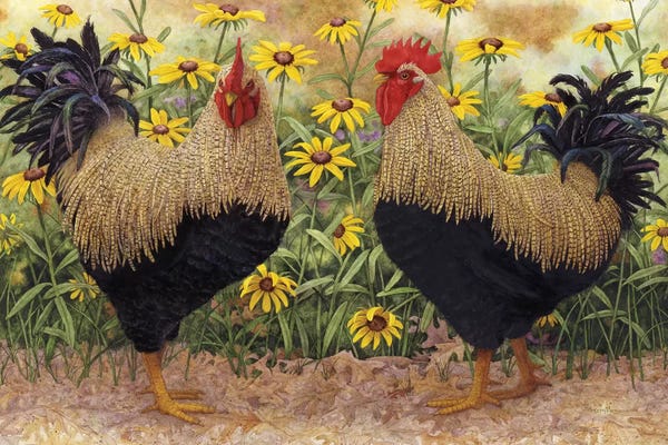 Chickens & Roosters: Roosters en Place III by Marcia Matcham