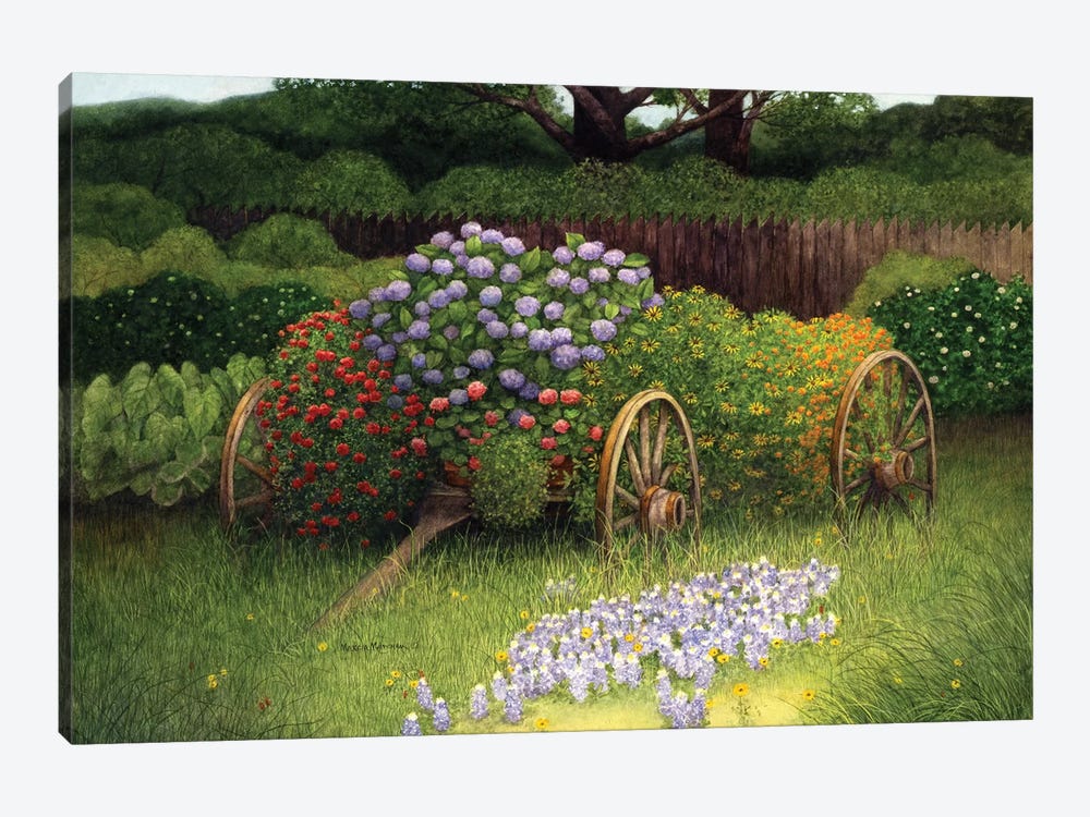 Flower Wagon by Marcia Matcham 1-piece Art Print