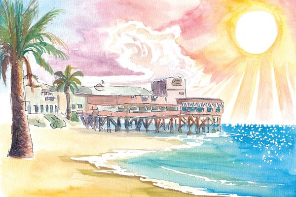 Monterey: Monterey Fisherman Wharf California Port Scene In California by Markus & Martina Bleichner