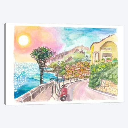 Positano On The Amalfi Coast A Dream Ready For Your Discoveries Canvas Print #MMB1027} by Markus & Martina Bleichner Canvas Art Print