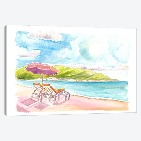 Dreaming Away To Orient Bay Beach Saint Martin Caribbean Canvas Print #MMB1034} by Markus & Martina Bleichner Canvas Art