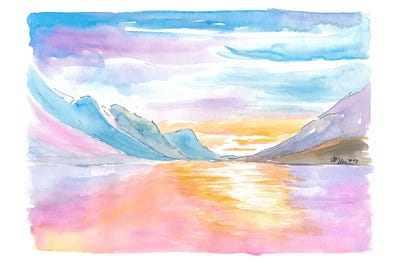 Glacier National Park View With Late Afternoon Sunlight by Markus & Martina Bleichner art print