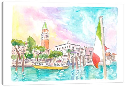 Gorgeous Vaporetto View Of San Marco Venice Italy Canvas Art Print - Markus & Martina Bleichner