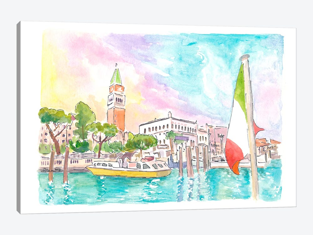 Gorgeous Vaporetto View Of San Marco Venice Italy by Markus & Martina Bleichner 1-piece Canvas Wall Art
