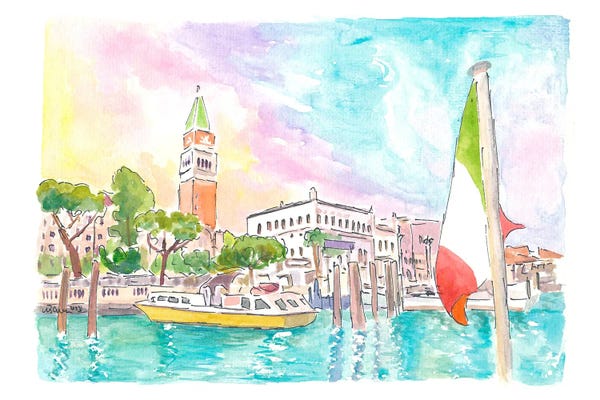 Markus & Martina Bleichner: Gorgeous Vaporetto View Of San Marco Venice Italy by Markus & Martina Bleichner