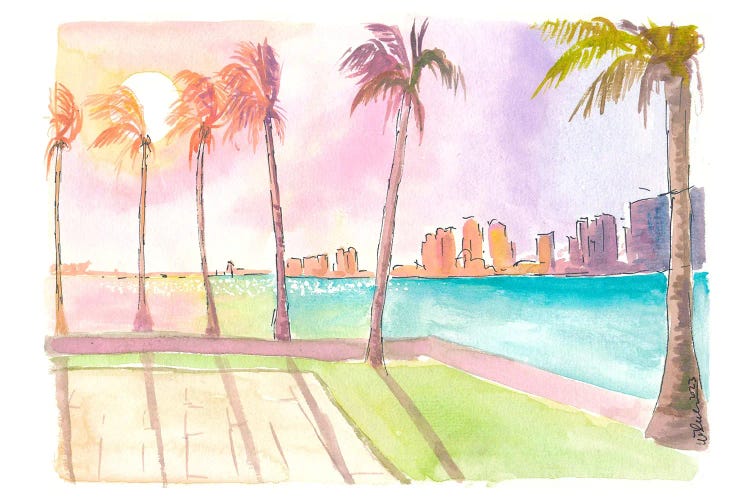 West Palm Beach With Tropical Dreams Under Palms by Markus & Martina Bleichner wall art