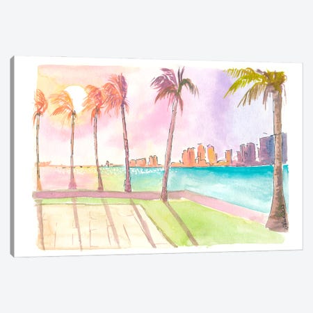 West Palm Beach With Tropical Dreams Under Palms Canvas Print #MMB1062} by Markus & Martina Bleichner Canvas Art