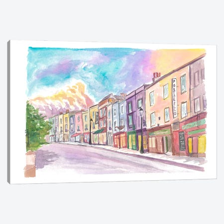 Colorful Portobello Road In Fancy Notting Hill London Canvas Print #MMB1094} by Markus & Martina Bleichner Canvas Wall Art