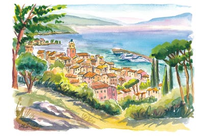 Canvas Print: Saint Tropez Hills by Markus & Martina Bleichner - thumbnail