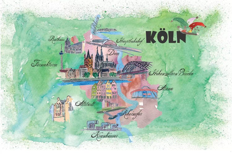 Cologne, Germany Travel Poster