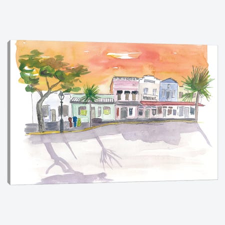 Shops On Duval St Key West Fl Canvas Print #MMB182} by Markus & Martina Bleichner Canvas Art