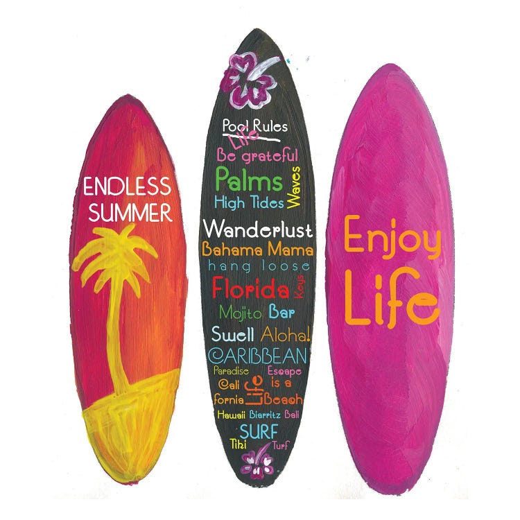 Surfboard Philosophy - Enjoy Life, Travel And Surf