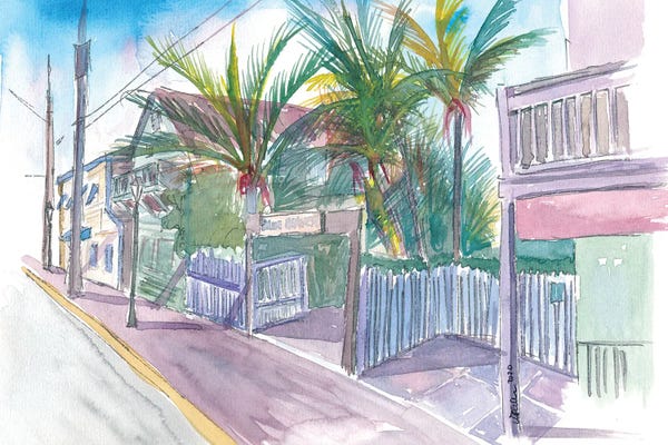 Markus & Martina Bleichner: Blue Heaven Thomas St Patio Key West Florida by Markus & Martina Bleichner
