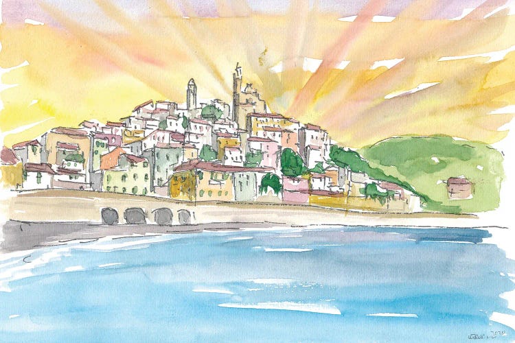 Cervo Liguria Italian Village by The Sea by Markus & Martina Bleichner wall art