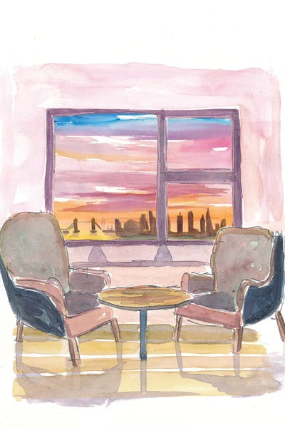 London Skylines: Cozy Panorama Window To London UK by Markus & Martina Bleichner