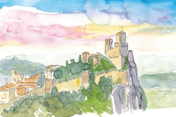 Castles & Palaces: Fortress On Rocks In Guaita Italy by Markus & Martina Bleichner