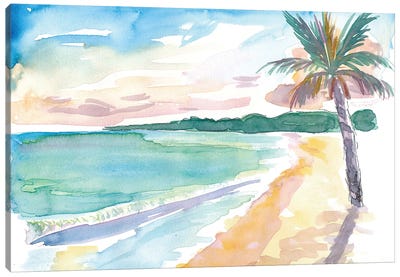 Grand Anse Beach Caribbean Vibes In Grenada Canvas Art Print - Tropical Beach Art