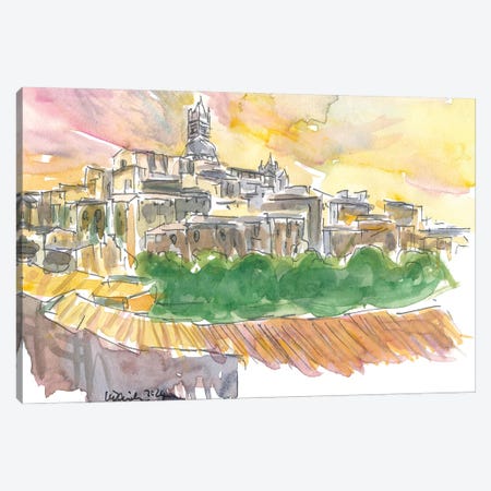 Impressive Siena Skyline From Glorious Past Canvas Print #MMB234} by Markus & Martina Bleichner Canvas Art Print