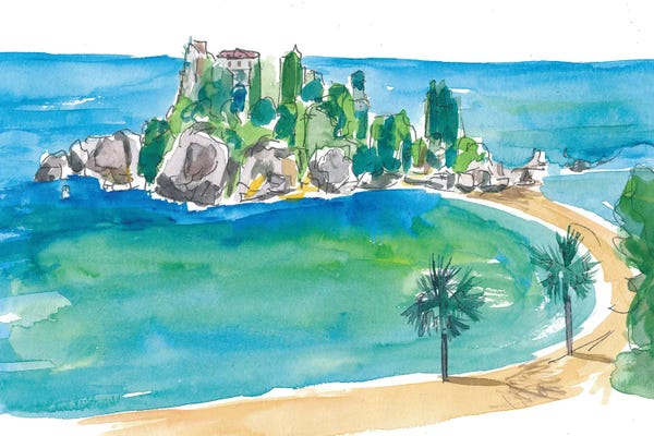 Sicily: Isola Bella Taormina Beautiful Island Dreams In Sicily Italy by Markus & Martina Bleichner