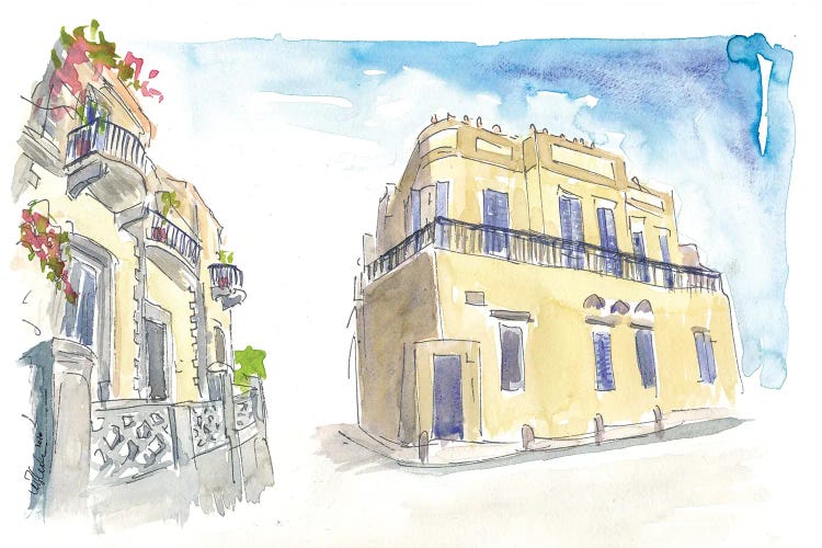 Neve Tzedek Street Scene Tel Aviv Israel by Markus & Martina Bleichner wall art