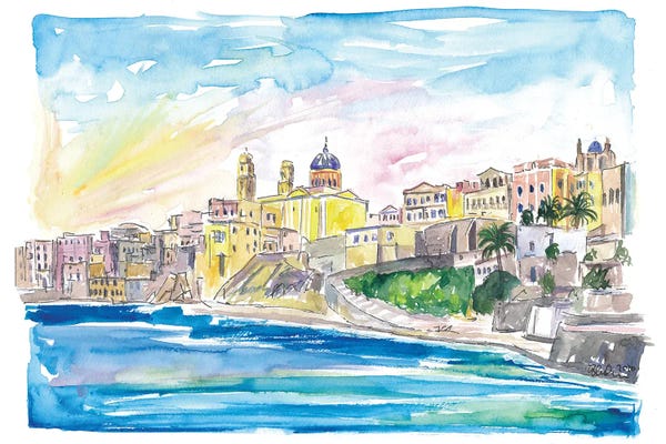 Cyclades: Syros Ermoupoli and Ano Syros Cyclades Waterfront by Markus & Martina Bleichner
