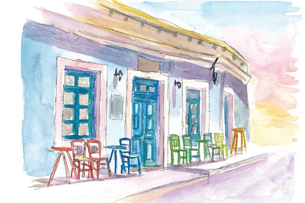 Cafes: Little Harbour Bar Restaurant In Greece by Markus & Martina Bleichner