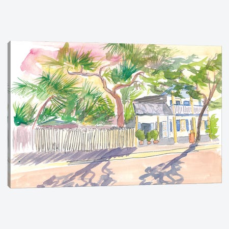 Key West Strolling Around Blue Heaven Thomas St Canvas Print #MMB284} by Markus & Martina Bleichner Canvas Art