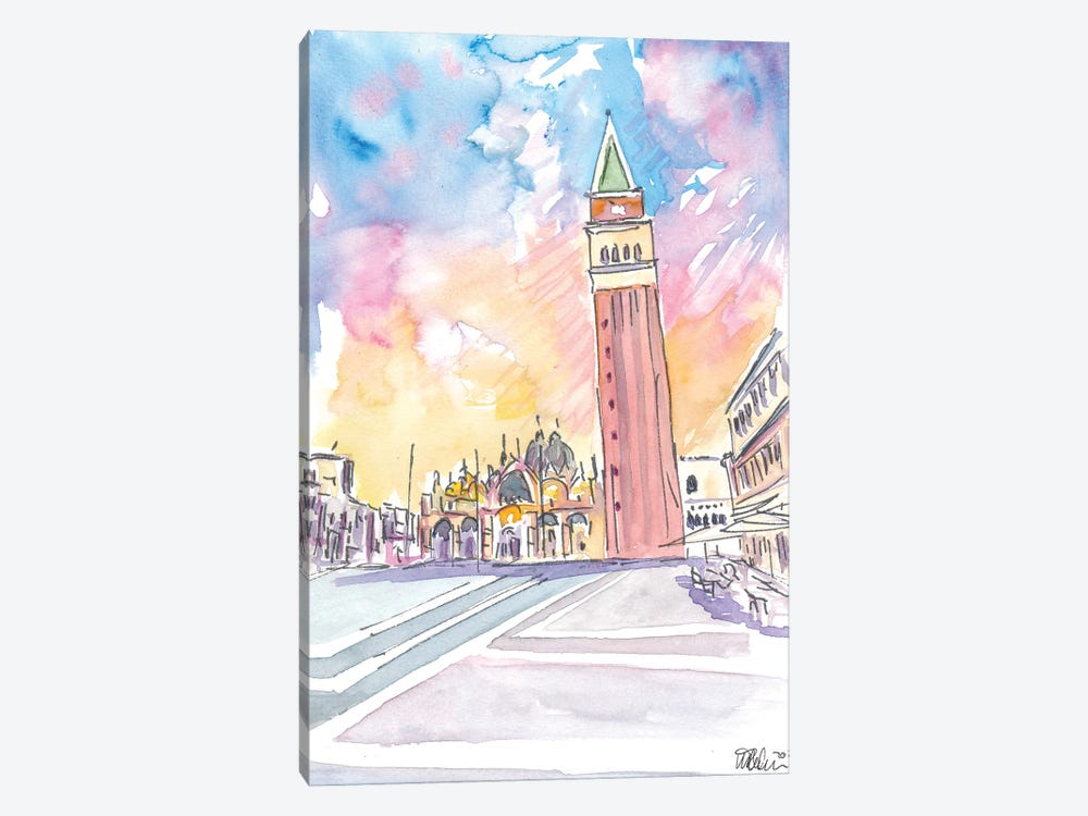Quiet Afternoon On St Marks Square In Venice by Markus & Martina Bleichner 1-piece Art Print