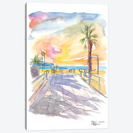 Summer Vibes At The Italian Adria Beach Canvas Print #MMB302} by Markus & Martina Bleichner Canvas Art