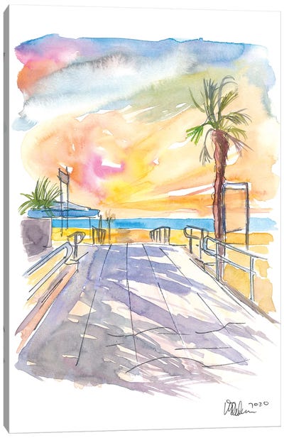 Summer Vibes At The Italian Adria Beach Canvas Art Print - Markus & Martina Bleichner