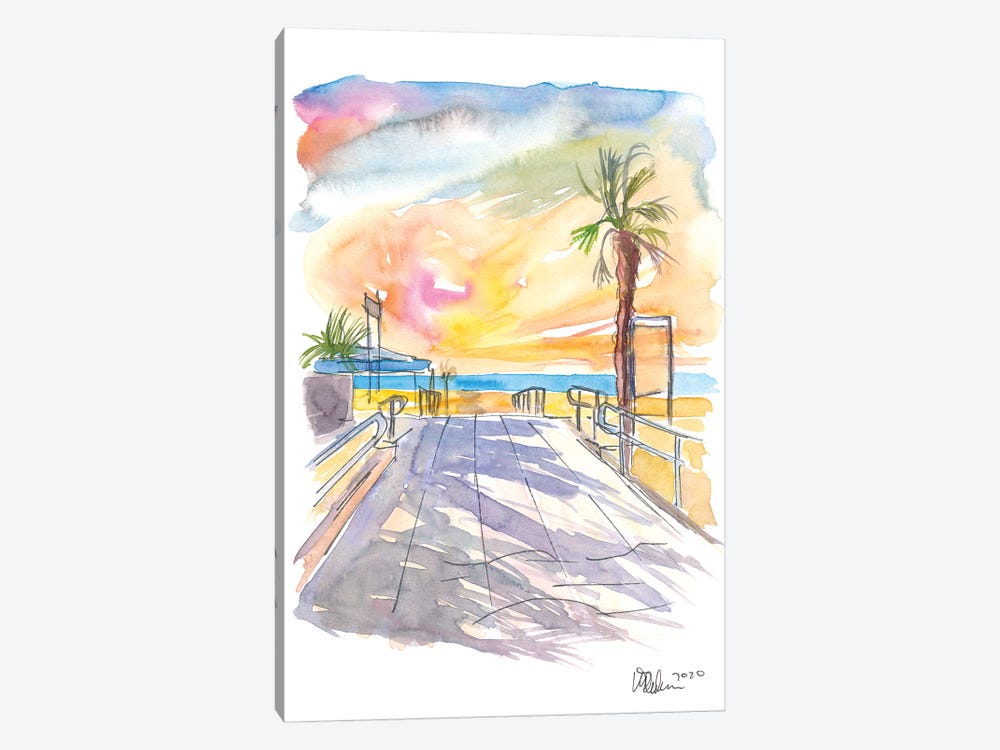 Summer Vibes At The Italian Adria Beach by Markus & Martina Bleichner 1-piece Art Print