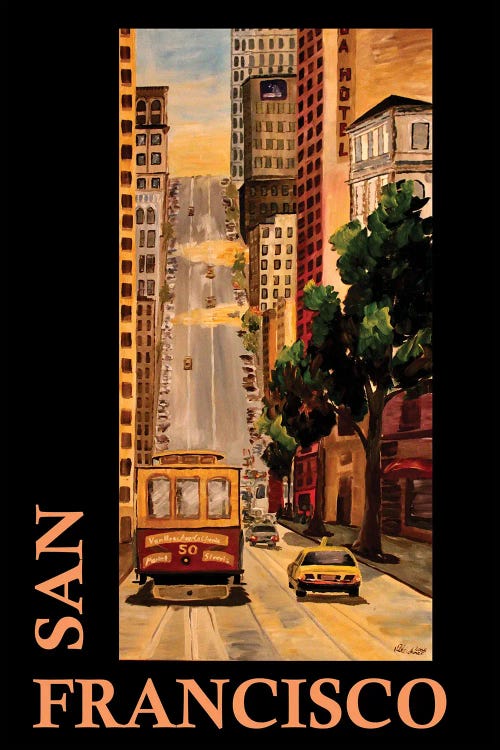 San Francisco California Classical Retro Poster