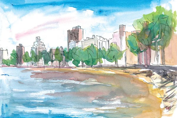 Central Park: Late Summer Autumn In Central Park New York by Markus & Martina Bleichner