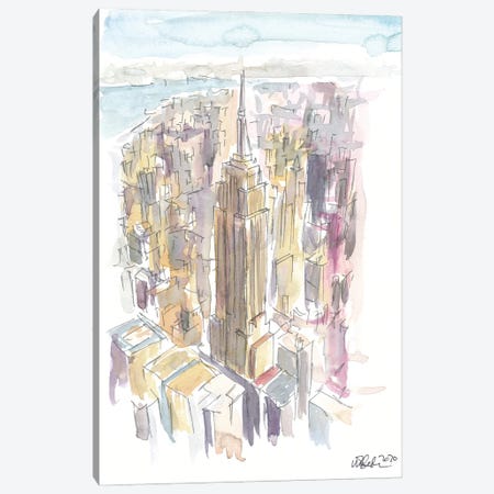 Midtown Manhattan Skyscraper Scene New York City Canvas Print #MMB354} by Markus & Martina Bleichner Canvas Wall Art