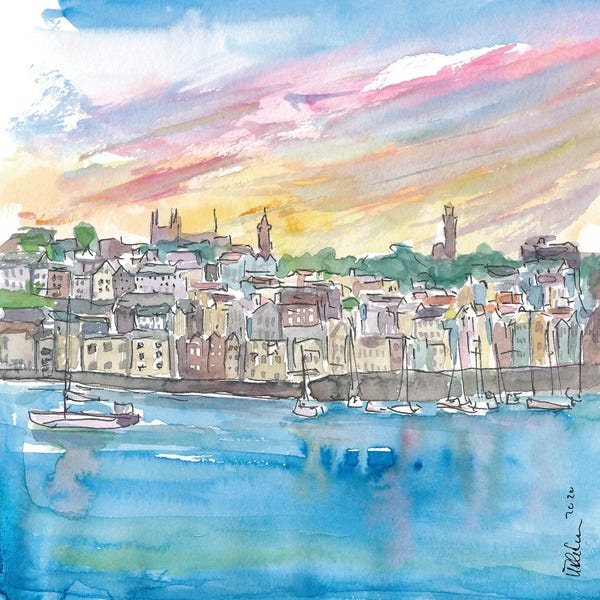 Markus & Martina Bleichner: St Peter Port Guernsey Harbour Scene by Markus & Martina Bleichner