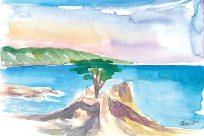 Lone Cypress Pebble Beach 17 Mile Drive Seaview by Markus & Martina Bleichner metal wall art