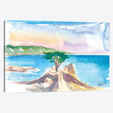 Lone Cypress Pebble Beach 17 Mile Drive Seaview Canvas Print #MMB362} by Markus & Martina Bleichner Canvas Wall Art