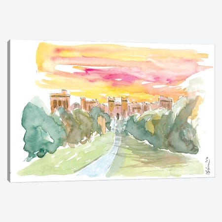 Windsor Castle England At Wonderful Morning Canvas Print #MMB368} by Markus & Martina Bleichner Canvas Art