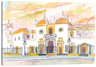 Seville Plaza De Toros Maestranza In Andalusia Spain Canvas Art Print - Seville