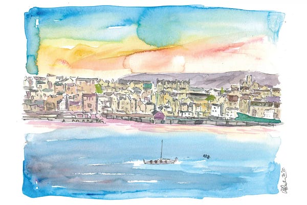 Harbors: Lerwick Shetland Waterfront And Harbour by Markus & Martina Bleichner