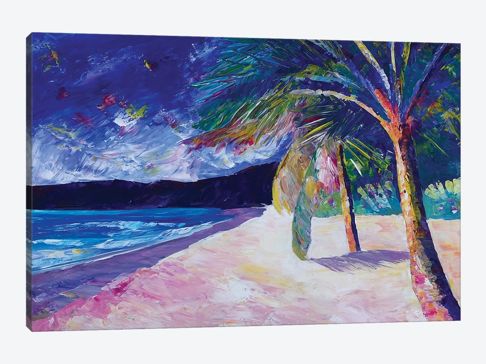 Colorful Caribbean Dream Beach Island Bay by Markus & Martina Bleichner 1-piece Canvas Art Print