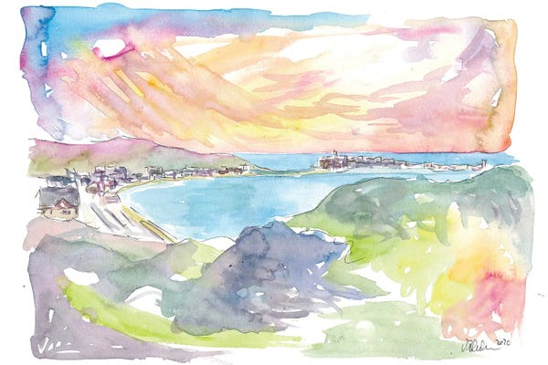 Islands: Peel Isle Of Man Bay by Markus & Martina Bleichner