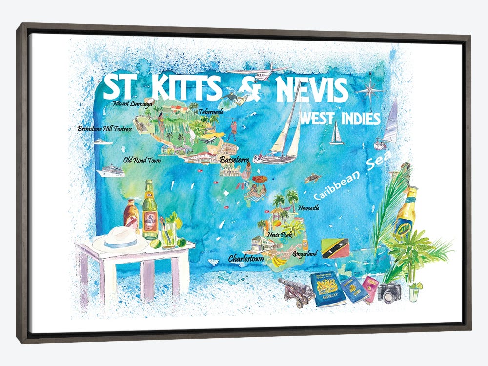 St Kitts Nevis Antille - Canvas Art Print | Markus & Martina Bleichner