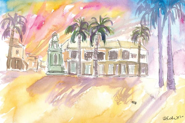 Markus & Martina Bleichner: Basseterre St Kitts The Circus Street Scene Afternoon by Markus & Martina Bleichner