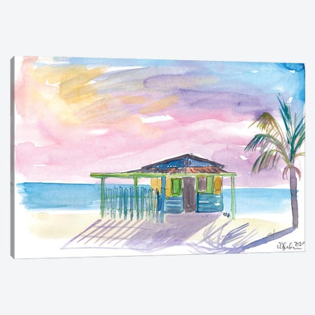 Caribbean Beach Bar House In Virgin Gorda Canvas Print #MMB450} by Markus & Martina Bleichner Canvas Wall Art
