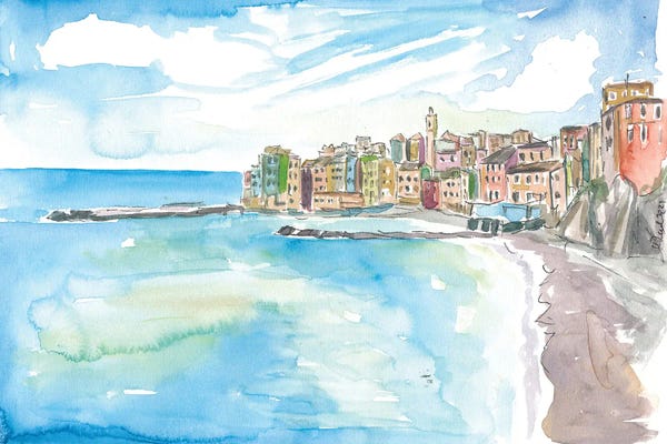 Liguria: Bogliasco Bay Genoa Amazing Gulf Of Paradise View by Markus & Martina Bleichner