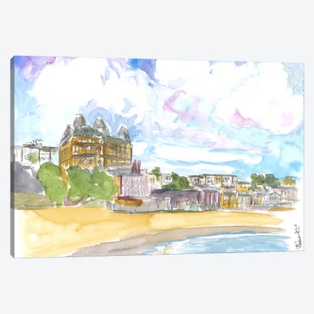 Scarborough North Yorkshire Uk Bay And Beach Canvas Print #MMB472} by Markus & Martina Bleichner Canvas Artwork