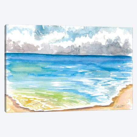 Blue Pacific Ocean In Santa Cruz California Beach Canvas Print #MMB490} by Markus & Martina Bleichner Canvas Wall Art