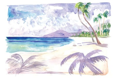 White Playa Las Teresitas Tenerife With View Of Teide by Markus & Martina Bleichner framed canvas print