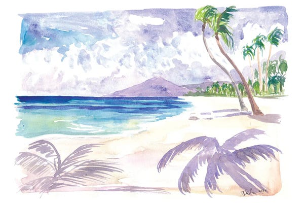 Trees: White Playa Las Teresitas Tenerife With View Of Teide by Markus & Martina Bleichner